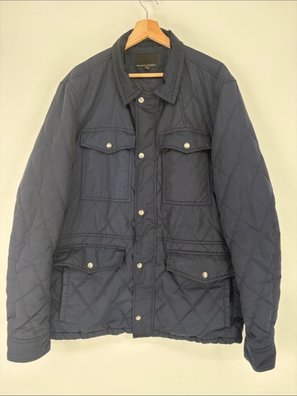 🪥 Banana Republic TALL XL Quilted Field Jacket - Navy